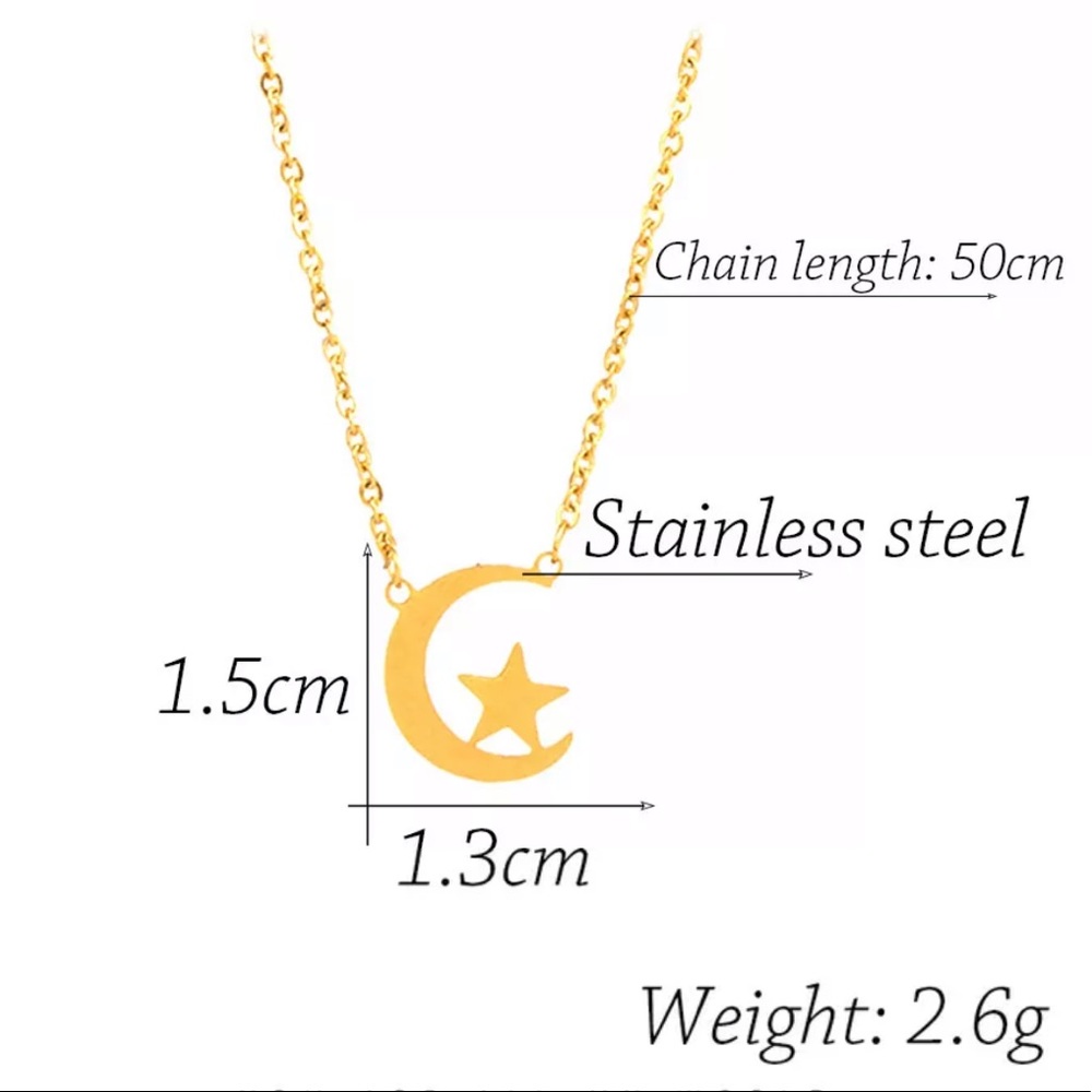 STAINLESS STEEL ☆ Goodnight Necklace - Picture 3 of 6